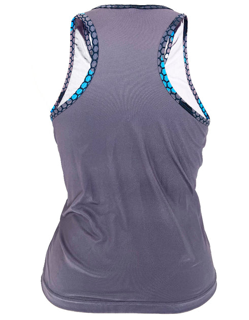 Grey Digital Camouflage Performance Tank for Outdoor Fun - UPF 50+ Safety